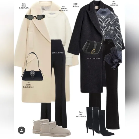 Zara Oversized Coat Cream - Picture 14 of 17